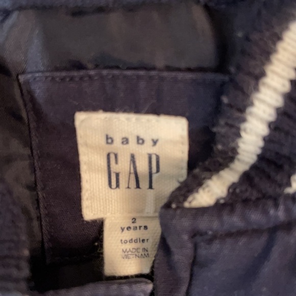 Gap Boys Navy Baseball Jacket Size 2 - Picture 4 of 4
